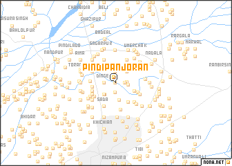 map of Pindi Panjorān