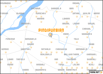 map of Pindi Purbiān
