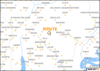 map of Pindite