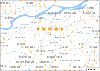 map of Pindori Khurd