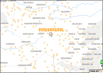 map of Pind Sangrāl