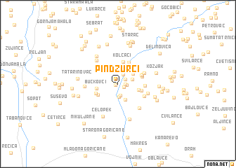 map of Pindžurci