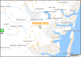 map of Pine Acres