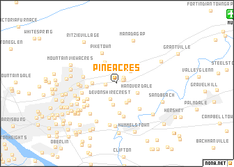 map of Pine Acres