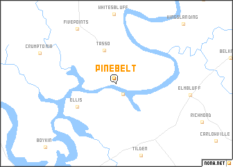 map of Pinebelt