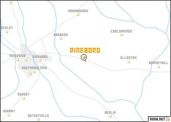 map of Pineboro