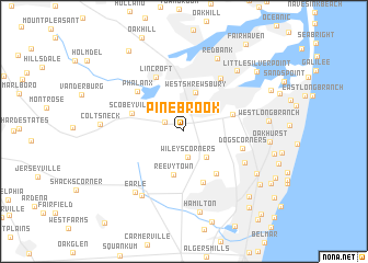 map of Pine Brook