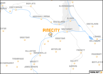 map of Pine City