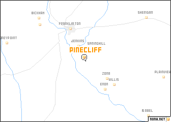 map of Pine Cliff