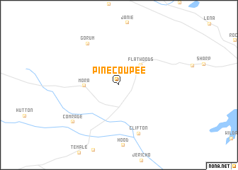 map of Pine Coupee