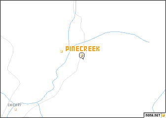 map of Pine Creek