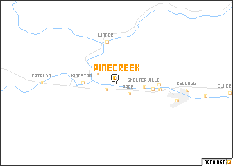 map of Pine Creek