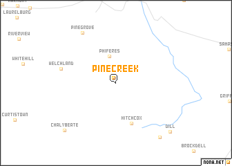 map of Pine Creek