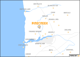 map of Pine Creek