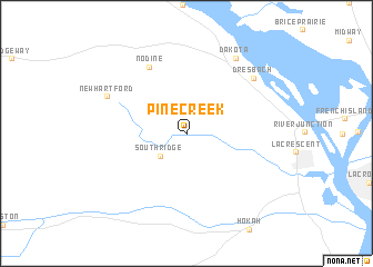 map of Pine Creek