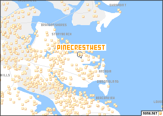 map of Pine Crest West