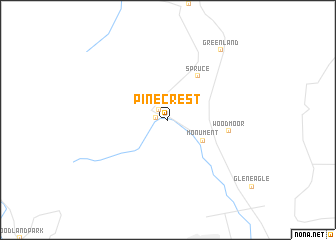 map of Pine Crest