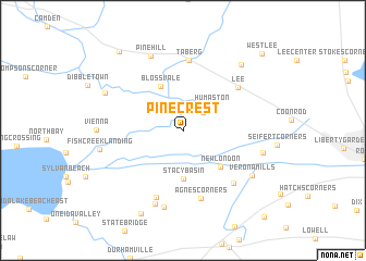 map of Pine Crest