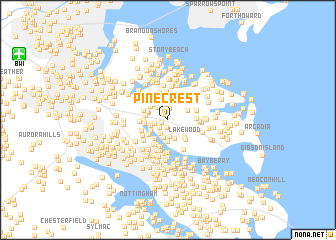 map of Pine Crest