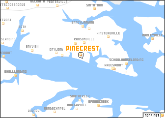 map of Pine Crest