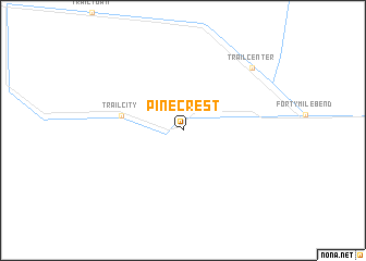 map of Pinecrest