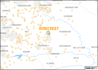 map of Pinecrest