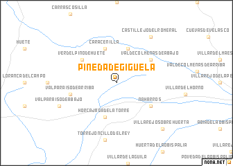 map of Pineda de Gigüela
