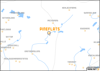 map of Pine Flats