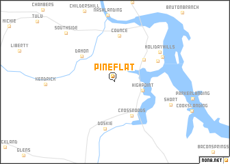 map of Pine Flat