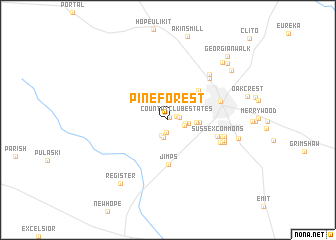 map of Pine Forest