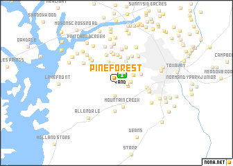 map of Pine Forest