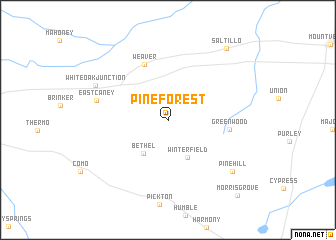 map of Pine Forest