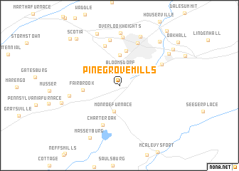map of Pine Grove Mills