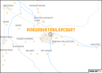 map of Pine Grove Trailer Court