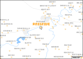 map of Pine Grove