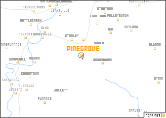 map of Pine Grove