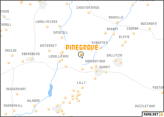 map of Pine Grove