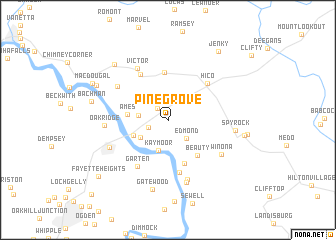 map of Pine Grove