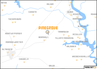 map of Pine Grove