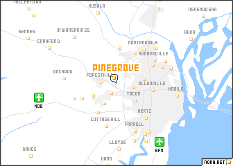 map of Pine Grove