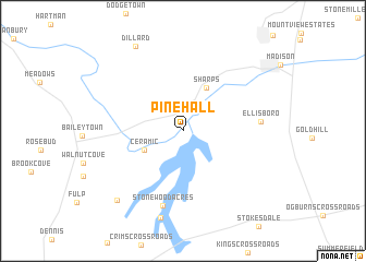 map of Pine Hall