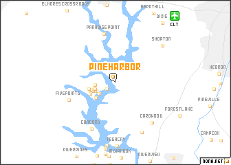 map of Pine Harbor