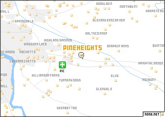 map of Pine Heights