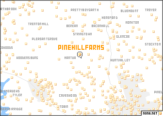 map of Pine Hill Farms