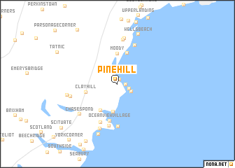 map of Pine Hill