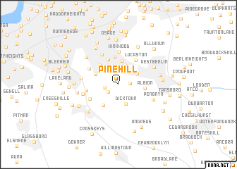 map of Pine Hill