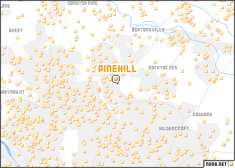 map of Pine Hill