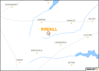 map of Pinehill