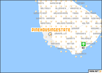 map of Pine Housing Estate