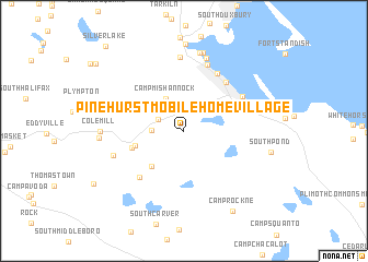 map of Pinehurst Mobile Home Village